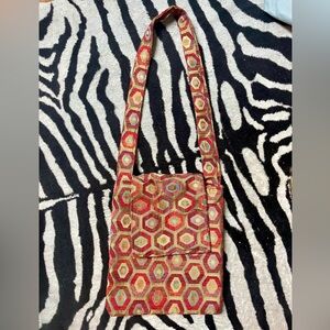 Boho colorful maximalist print hippie crossbody bag purse burning man